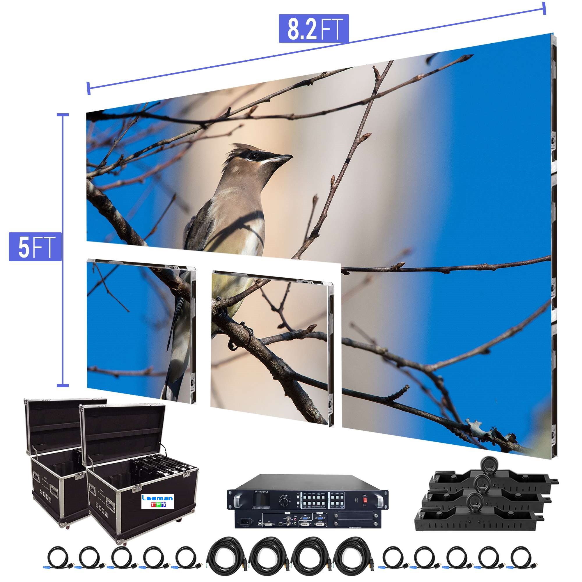 Indoor P2.6 led screen 500mm*500mm panel stage led TV Wall